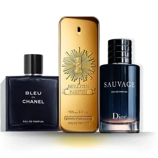 Zestaw 3 Perfum | Bleu de Chanel + Sauvage + 1 Million