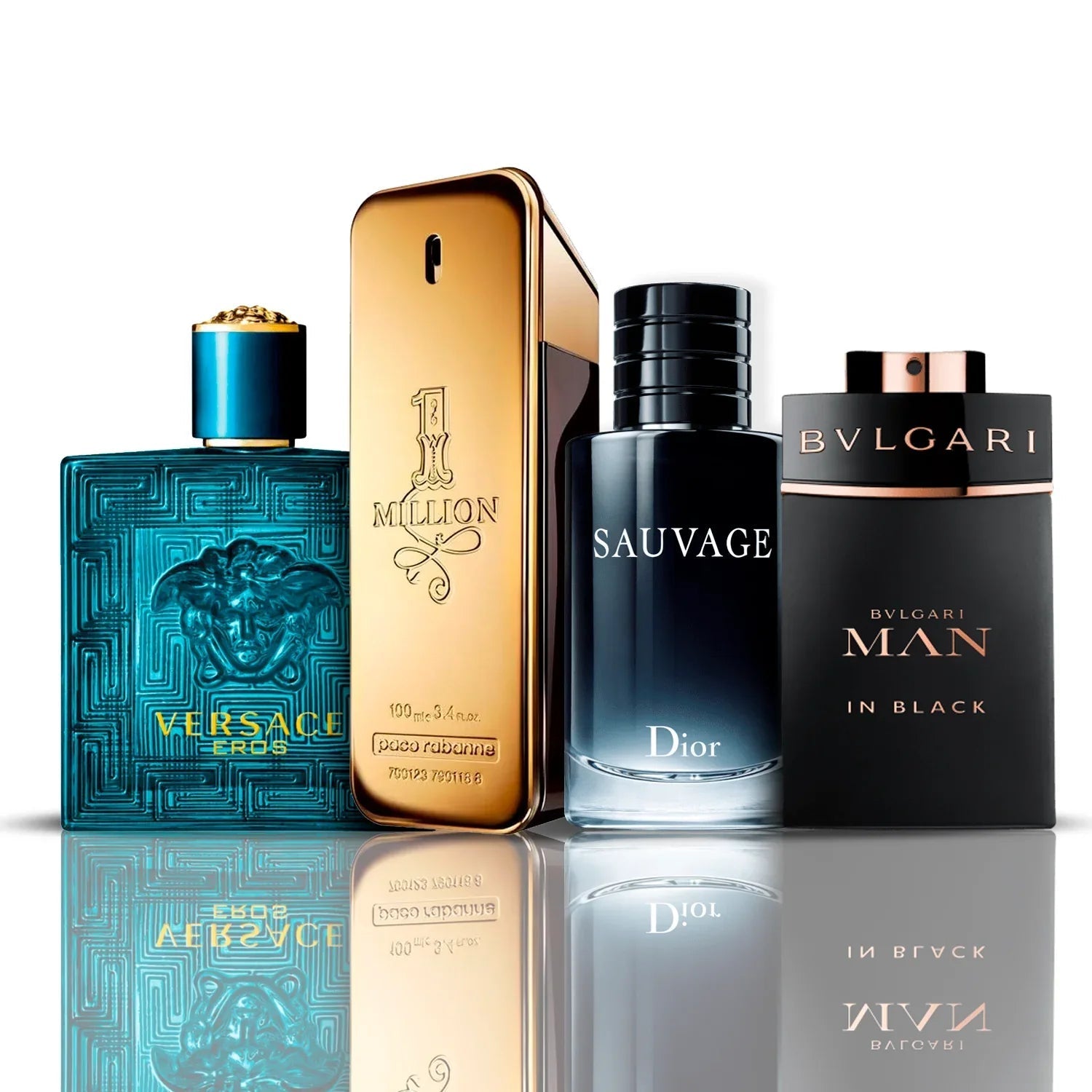 Zestaw 4 Perfum | Eros + One Million Paco Rabanne + Man in Black + Sauvage